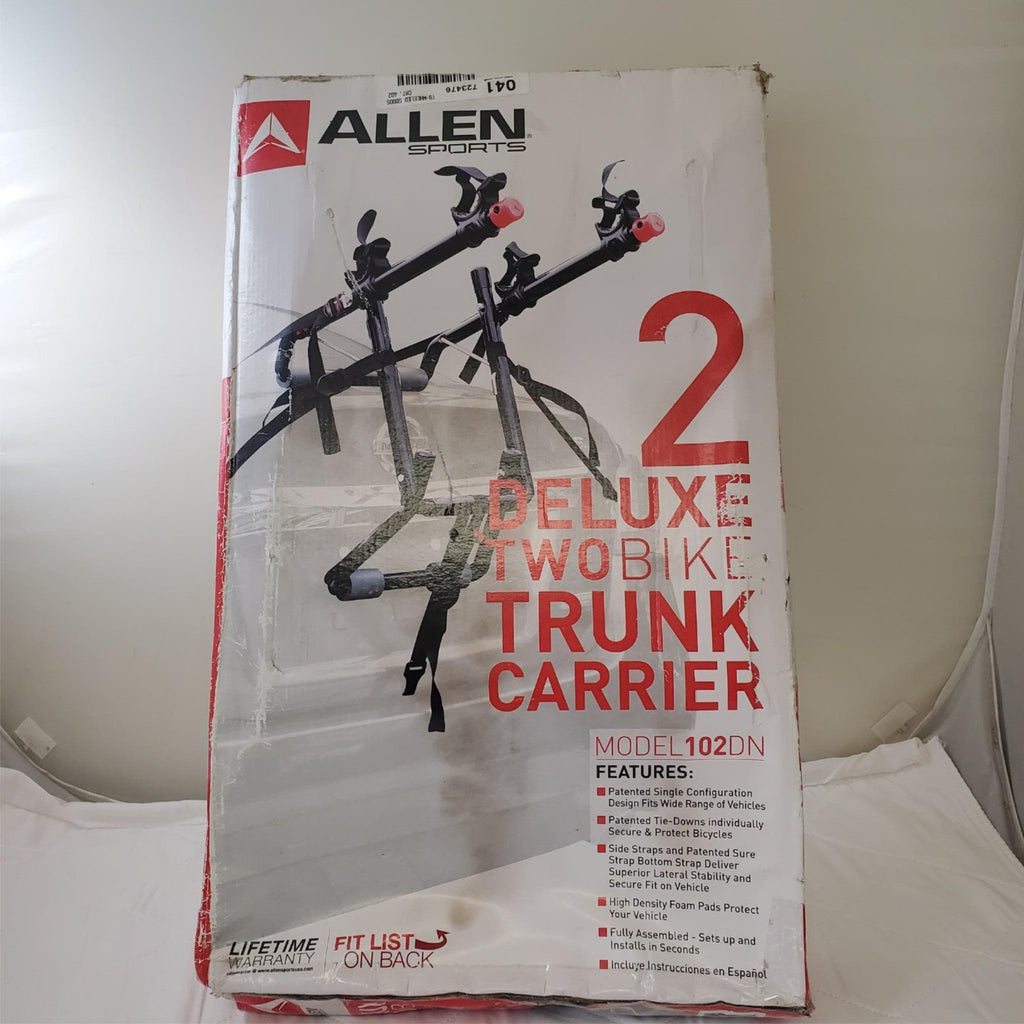 Allen Sports 102DN Deluxe Two Bike Trunk Carrier