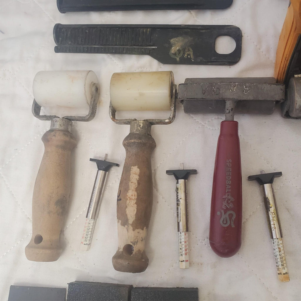 Mixed Crafting Tools Rollers, Clamps, Hole Punches, Digital Gauge & More LOT-904