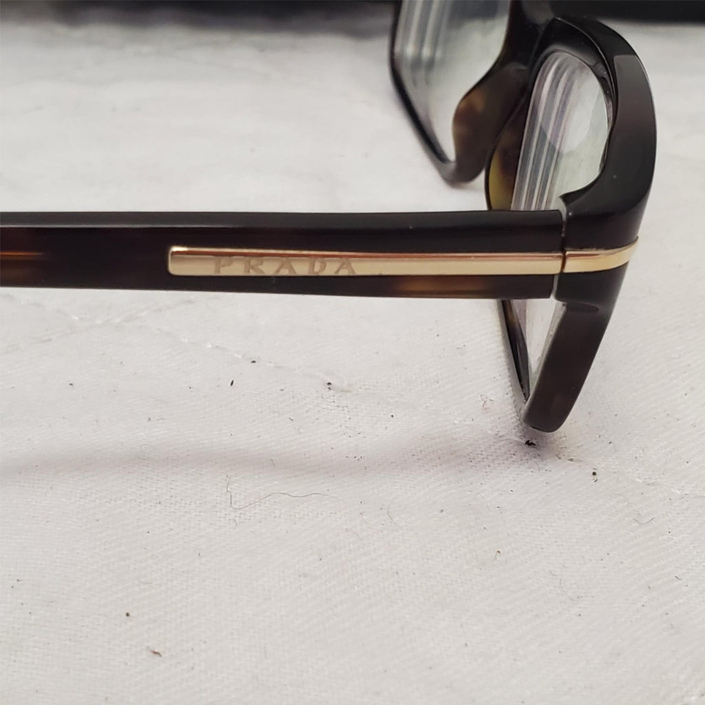 Prada VPR 09N 2AU-101 Brown Eyeglasses Frames with Case