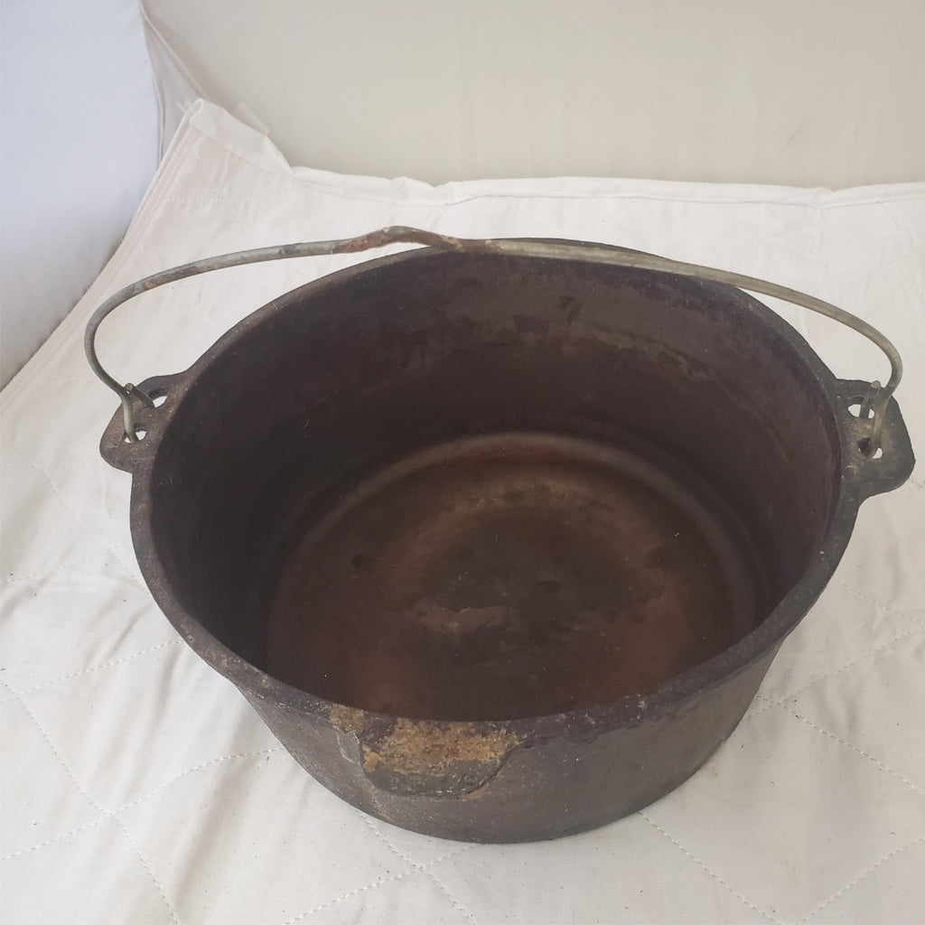 Wagner Ware 5 Qt Cast Iron Dutch Oven Original Handle/Bail
