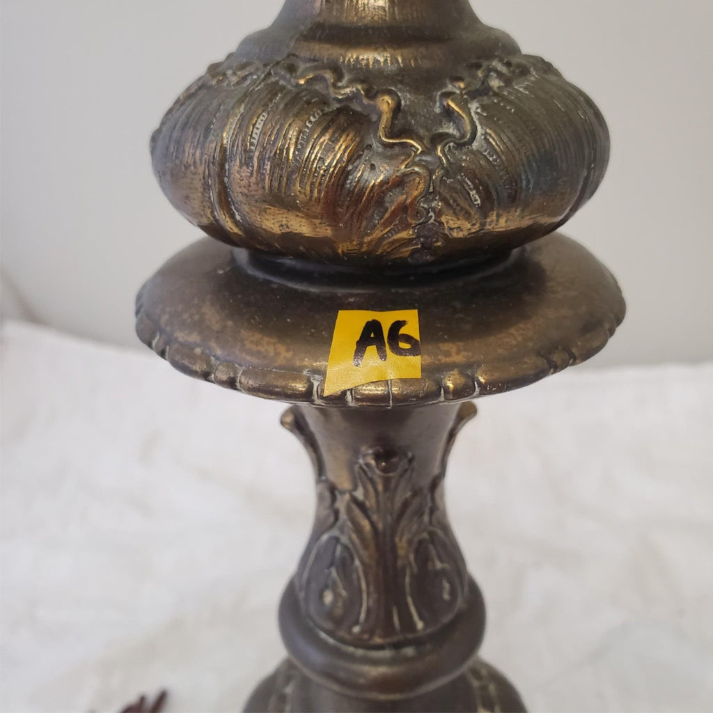 Vintage Solid Brass Claw Foot Table Lamps A6