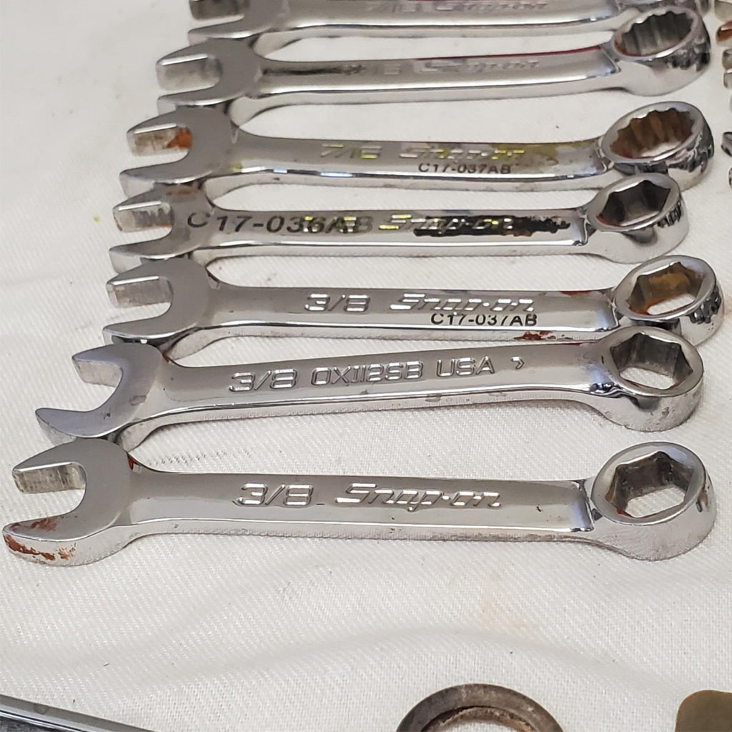 Lot of 34 Assorted Snap on Combination Wrench Set LOT-1036