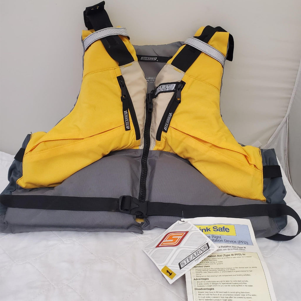 Stearns Watersports Life Jacket Catalog 6601 Type 3 PFD Adult Large/XL 42-50in 1