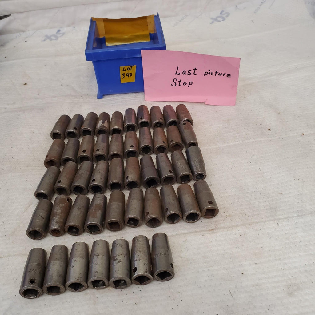 Lot of Assorted Drive 6 Point Semi Deep Impact Socket LOT 340