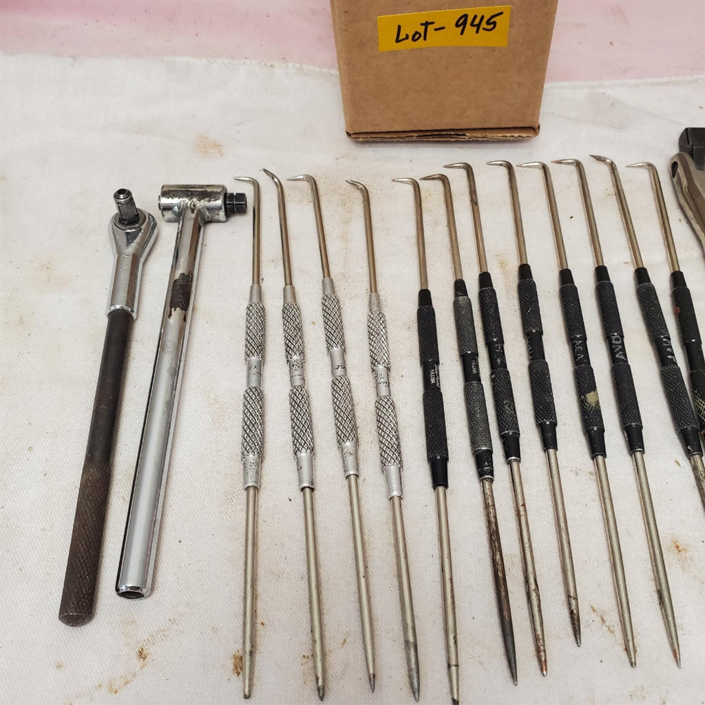 Lot of Assorted Ratchets Picks Awls and Extension Bars LOT-945