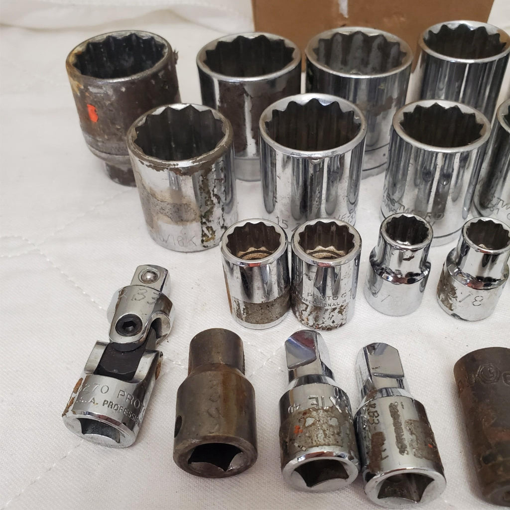 Lot of 29 Assorted Mixed Drive Impact Sockets LOT-221