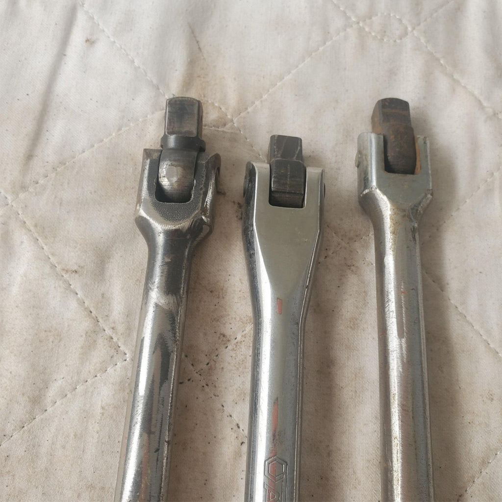 Lot of 3 Drive Flex Head Breaker Bar Extension LOT323