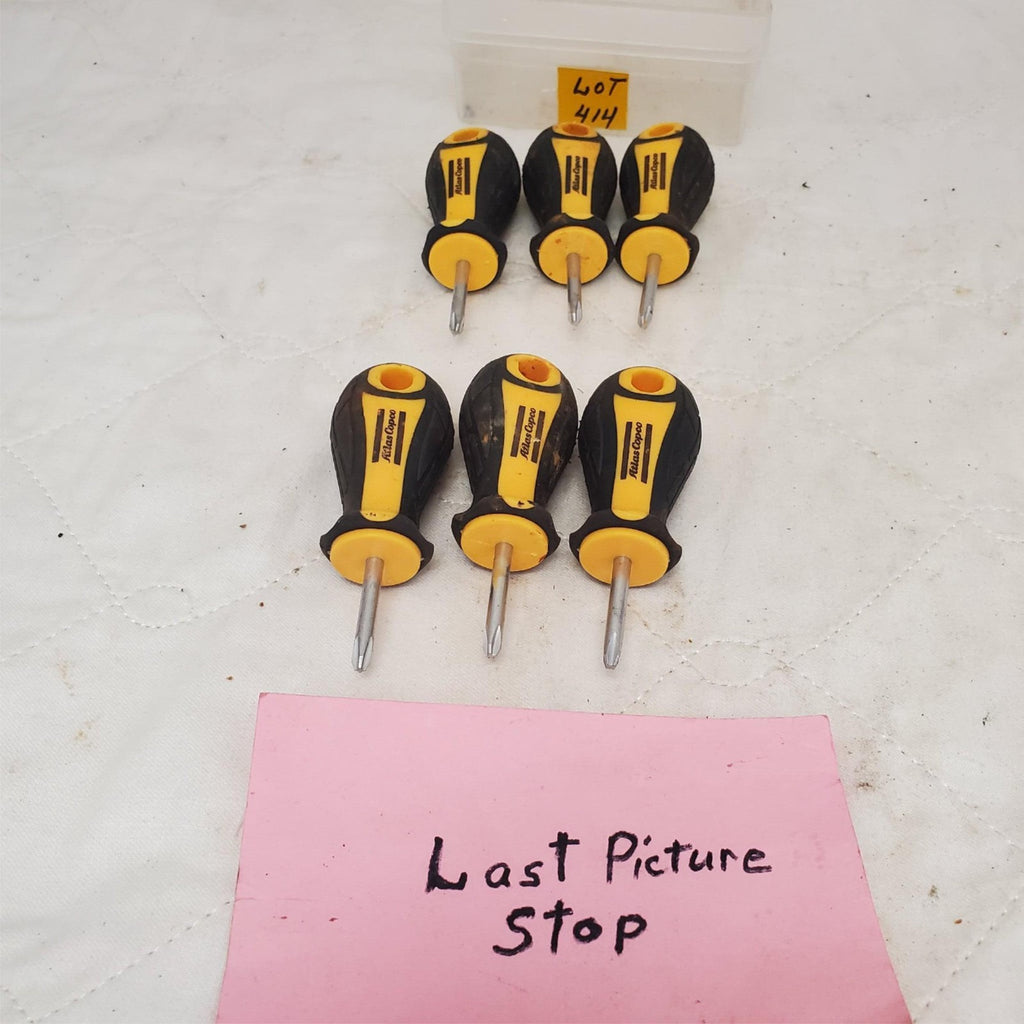 Lot of 6 Atlas Copco Phillips Head Screwdrivers LOT-414