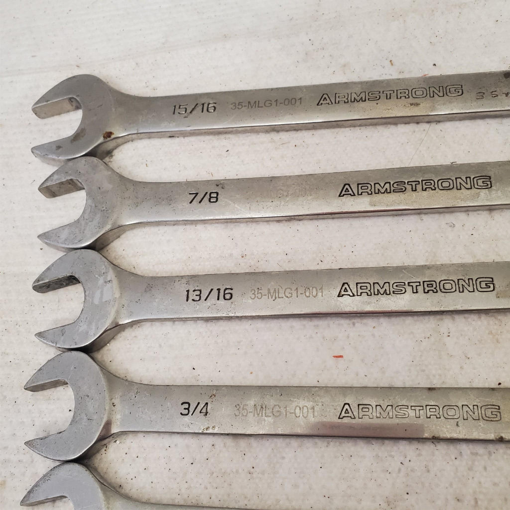 Lot of Assorted Armstrong Combination Box Wrenches LOT 595