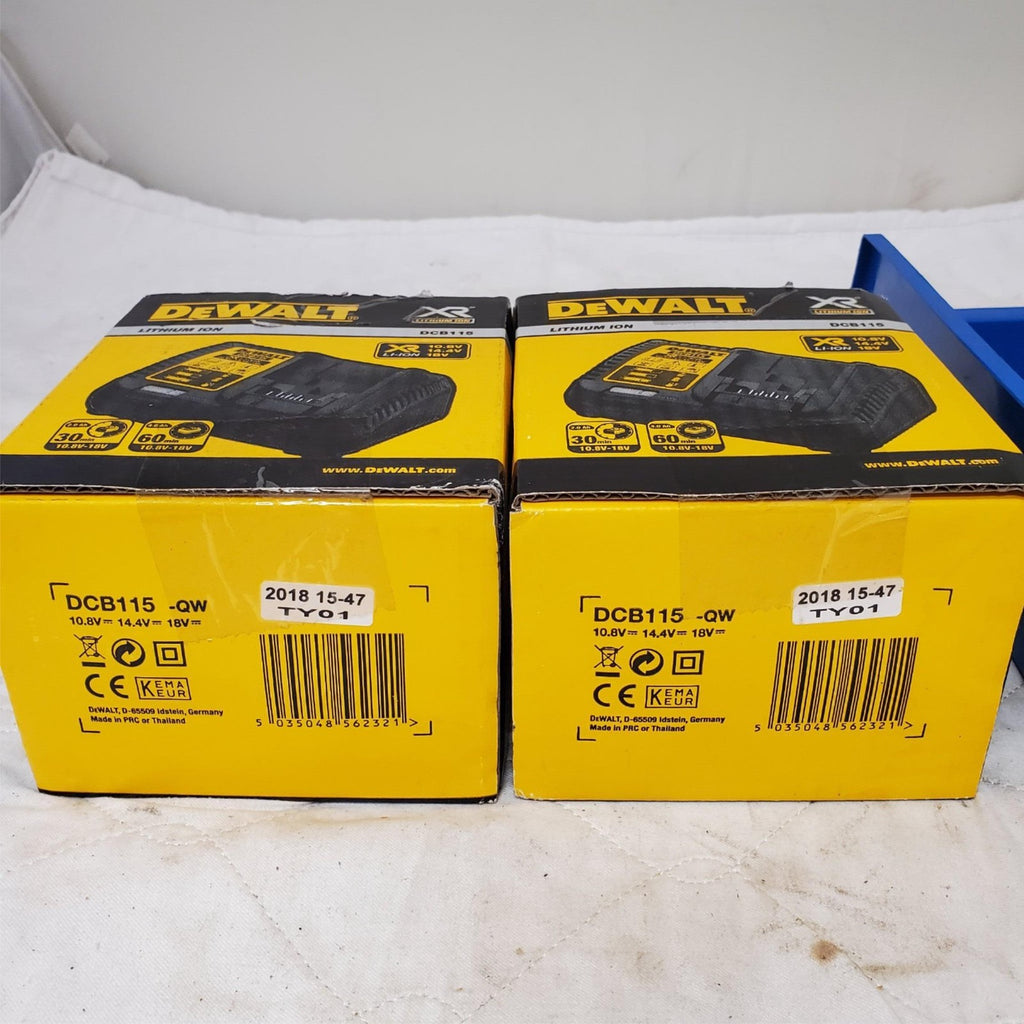 Lot of DEWALT DCB115 12-Volt to 20-Volt Lithium-Ion Battery Charger LOT 390