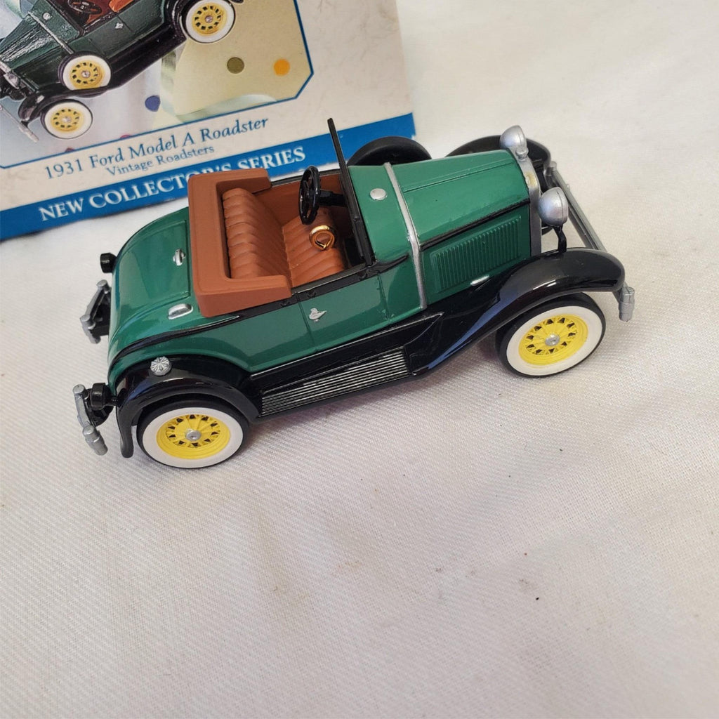 Hallmark Keepsake Ornament 1931 Ford Model a Roadster & Pewter Rocking Horse