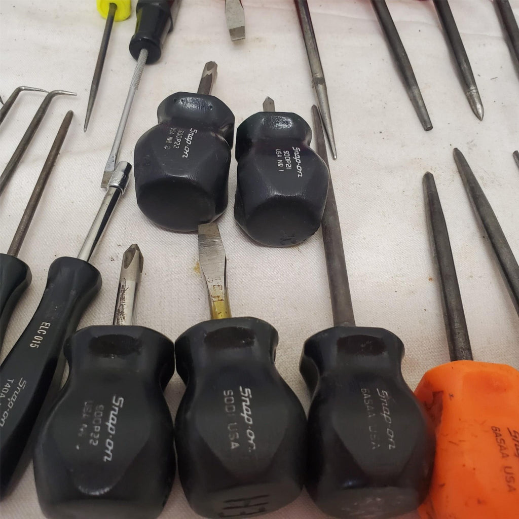 Lot of 21 Assorted Snap-on Flat Head Slotted Nut Driver & More LOT-160