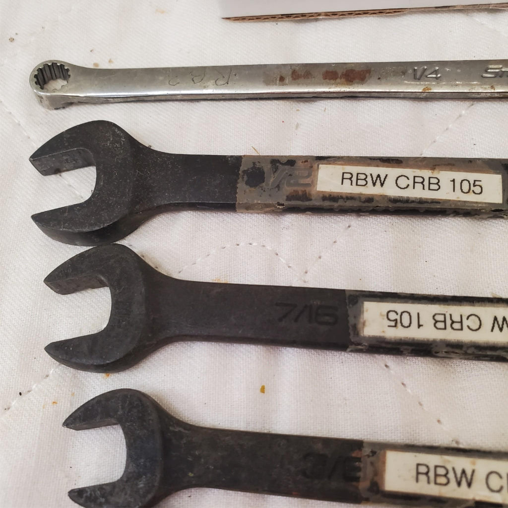 Lot of 6 Snap-On 12-Point Combination Box End Wrenches LOT-801