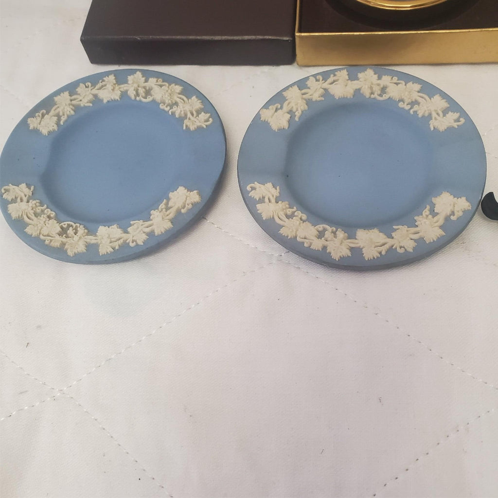 Lot of Assorted Wedgwood Queensware Plates & Miniature World of Peter Bates Post