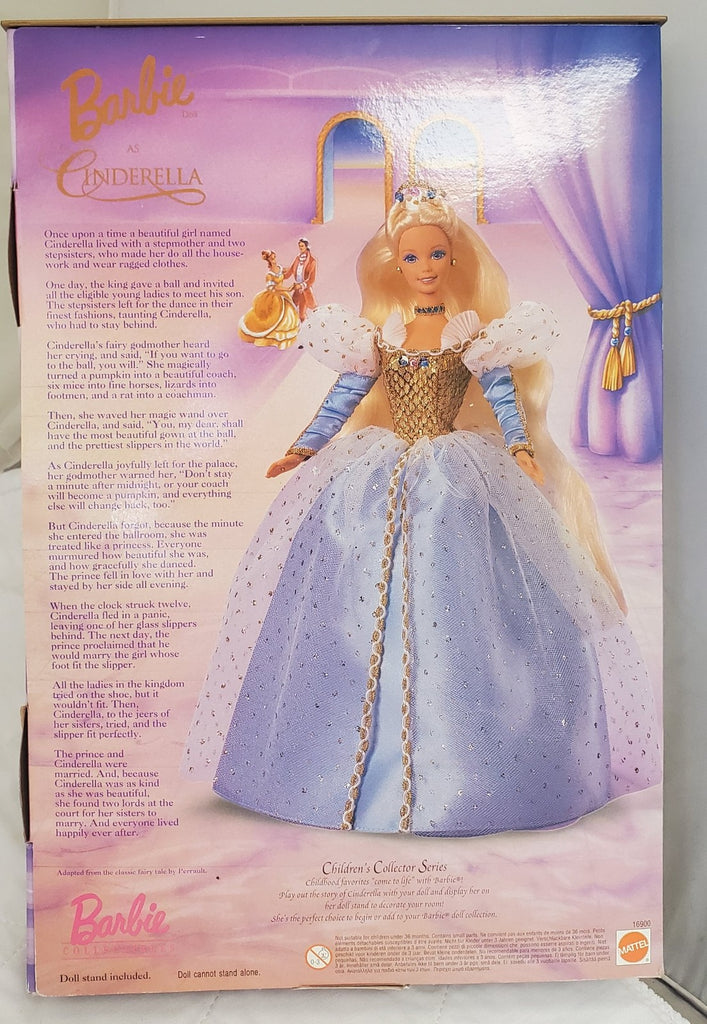 Barbie 1996 Collector Edition Barbie Doll as Cinderella