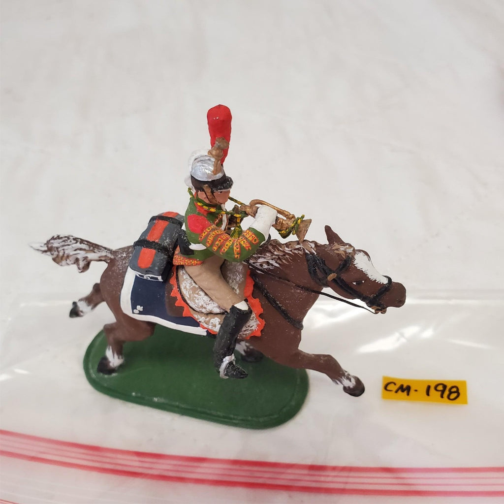 St. Petersburg Hand Painted Metal Toy Soldier Calvary Trumpeter CM-198
