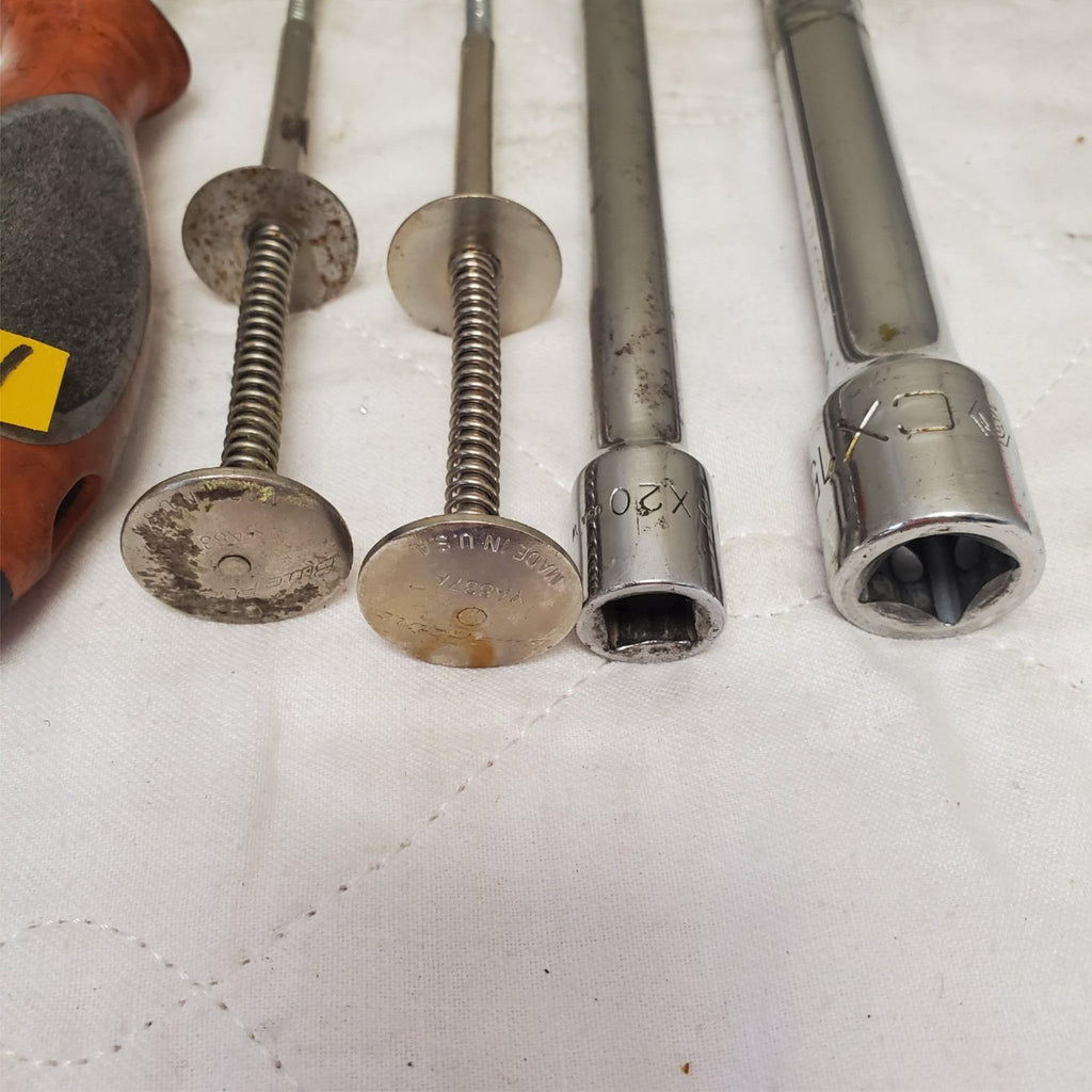 Lot of 6 Metal Tools Including Screwdriver and Rods LOT-411