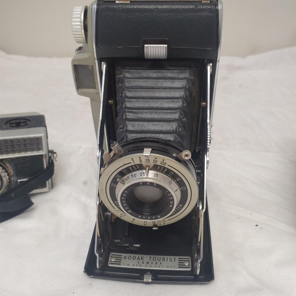 Lot of 3 Vintage Instamatic 304, Keytone 8 M.M & Kodak Tourist Camera