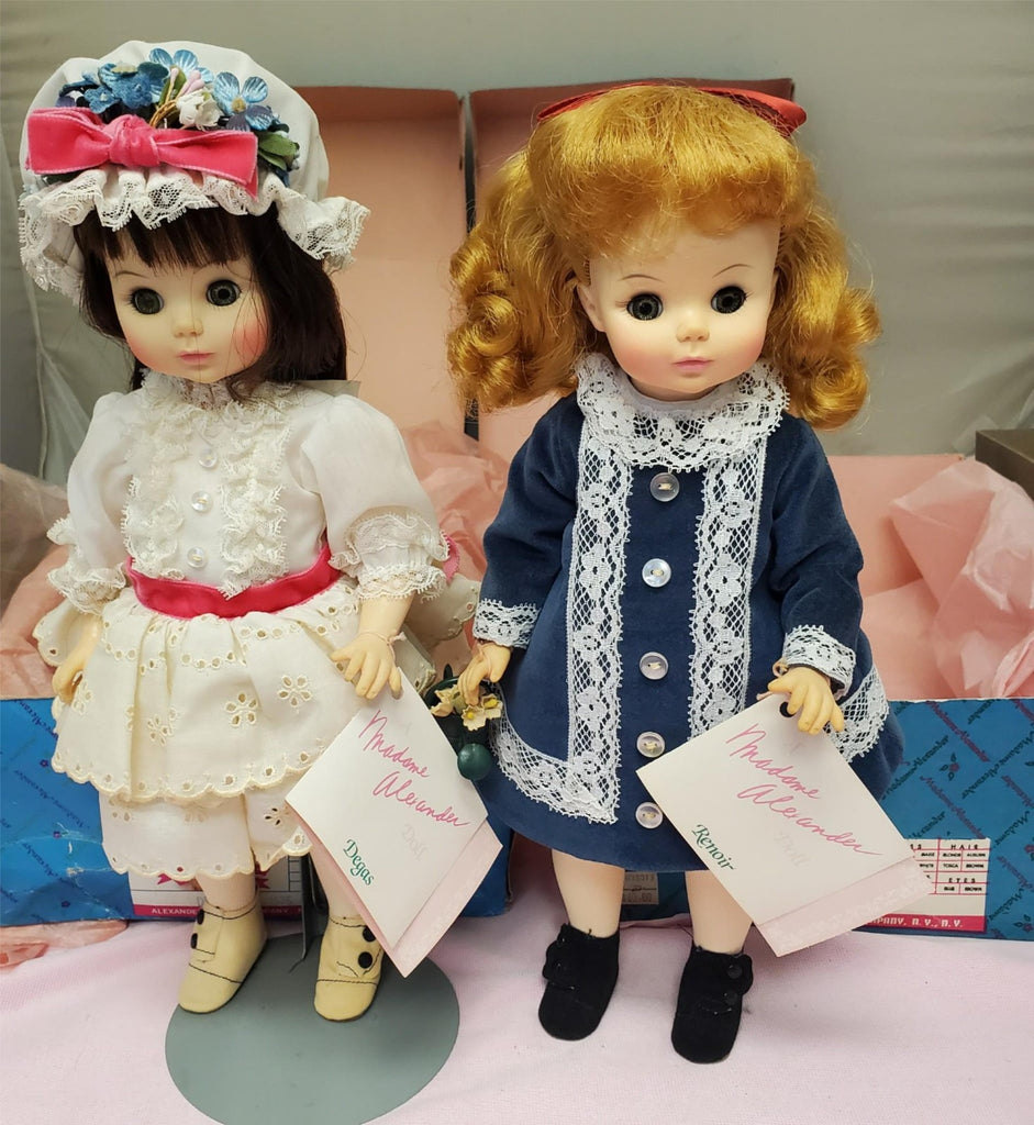 Madame Alexander #1575 Degas Girl #1578 Renoir Dolls Set with Box