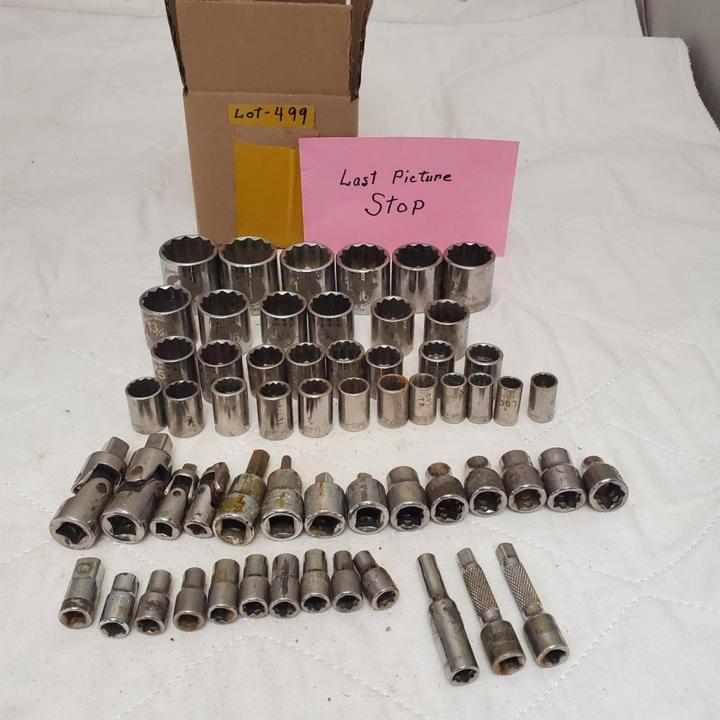 Lot of Assorted Socket with Extensions and Adapters LOT-499