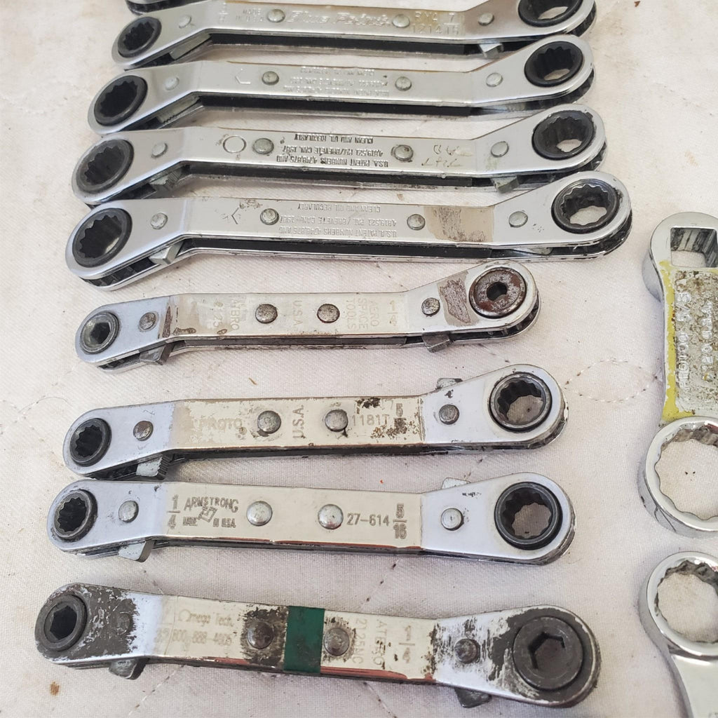 Lot of Assorted Various Offset Ratchet Box-End Wrench LOT 245