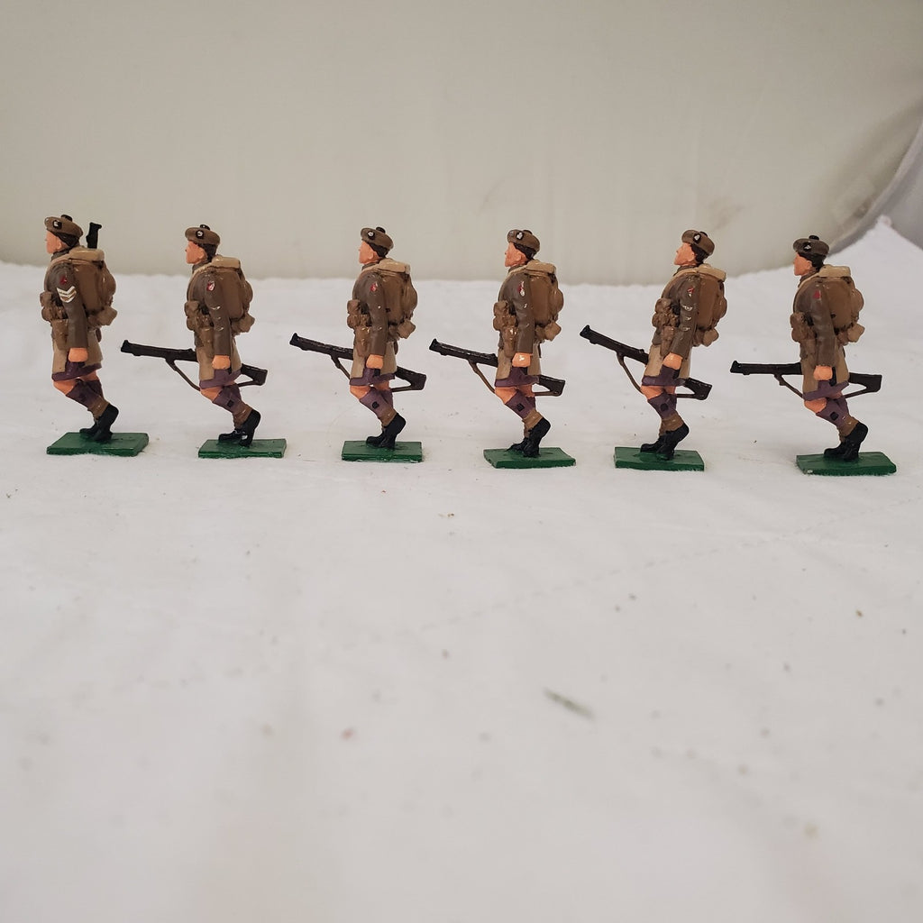 Hand Painted Metal 50mm Scottish Regiment Soldiers Set of 6UK CM-1