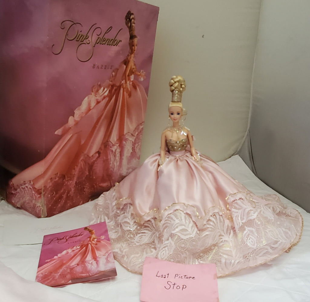 1996 Pink Splendor Barbie #00642 LE Mattel Gold Label Collector Doll