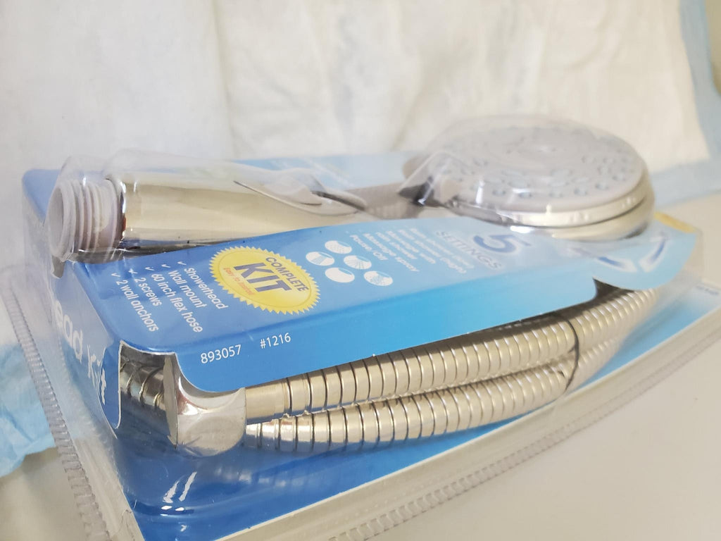 Camco Shower Head Kit Chrome with Hose #43713