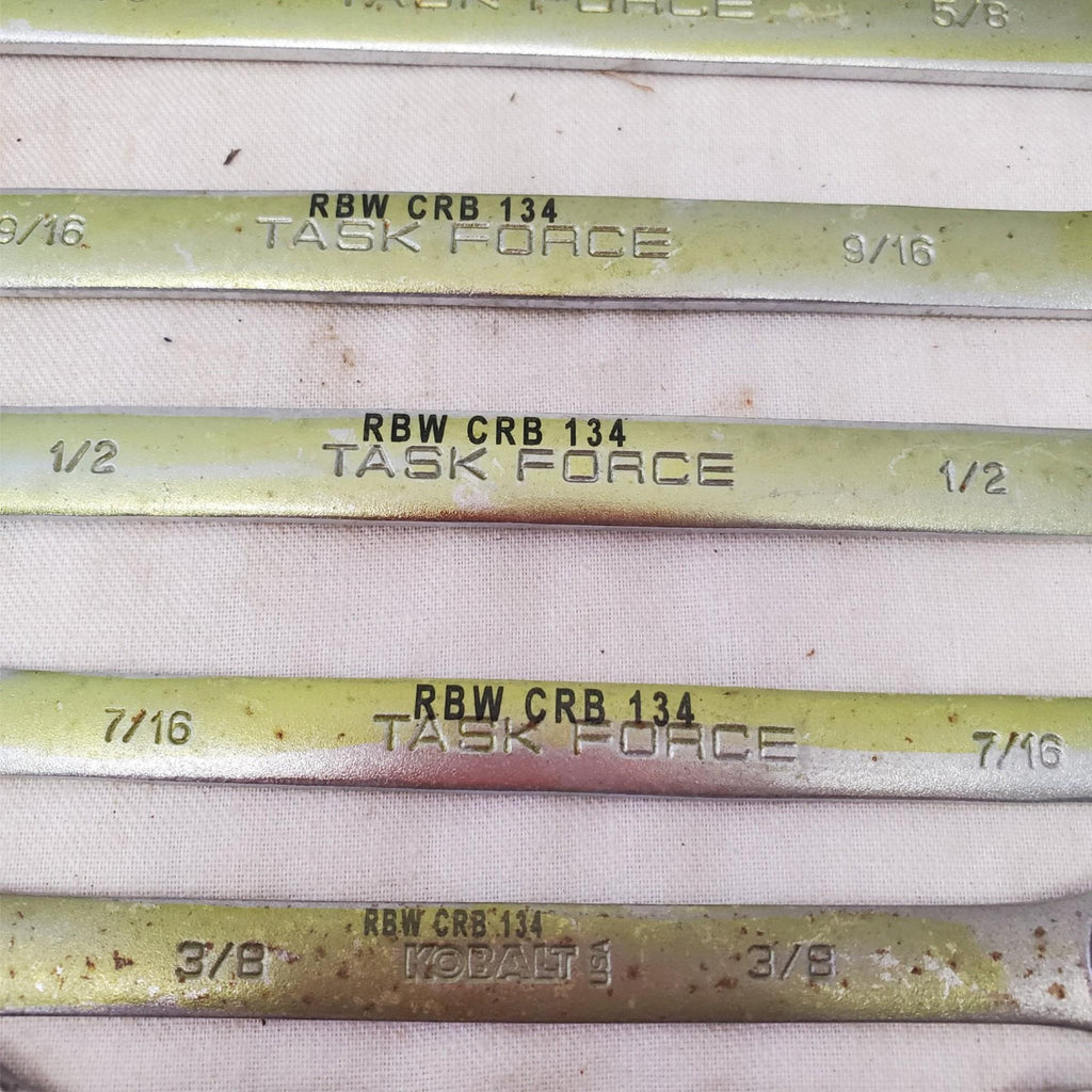 Lot of 9pcs 12 Point SAE Combination Wrench Set - LOT 469