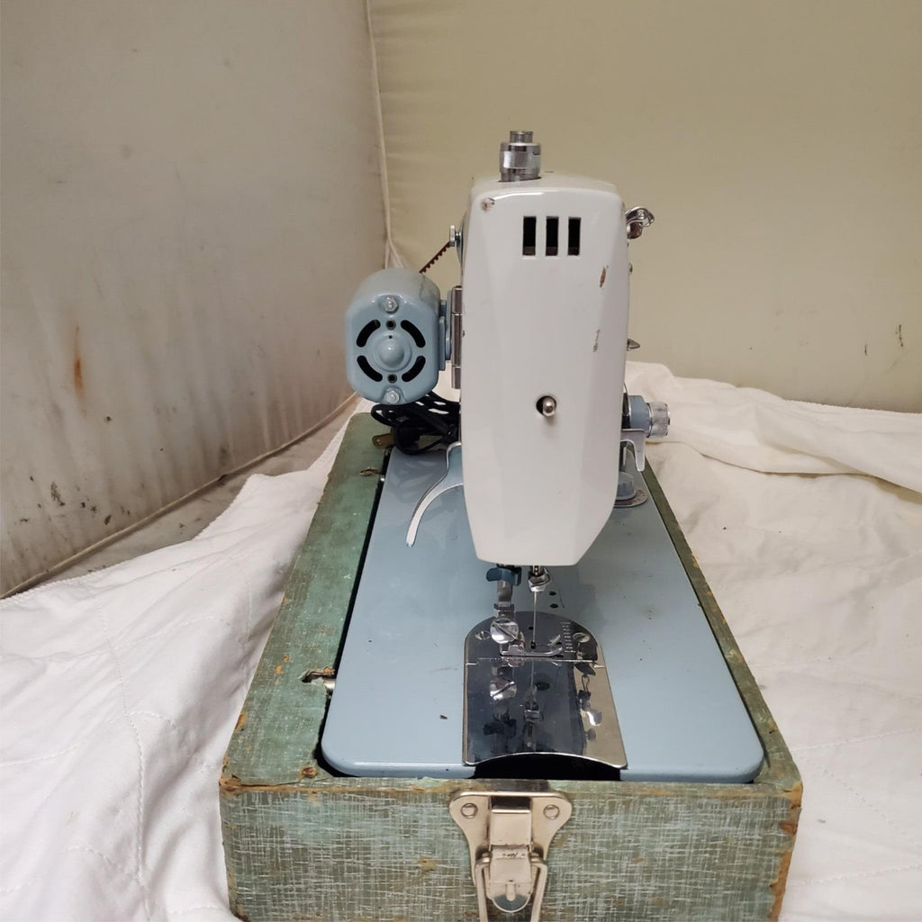 Vintage White Zig Zag Sewing Machine