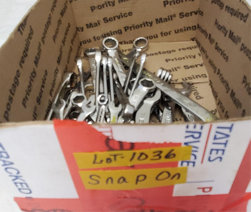 Lot of 34 Assorted Snap on Combination Wrench Set LOT-1036