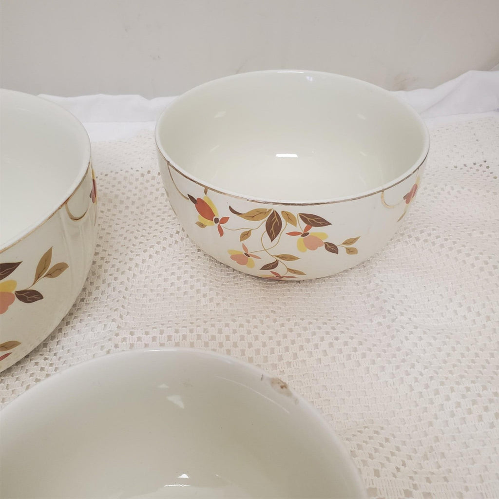 Set of 3 Hall's Superior Bowl. By Mary Dunbar Jewel Homemakers Institute