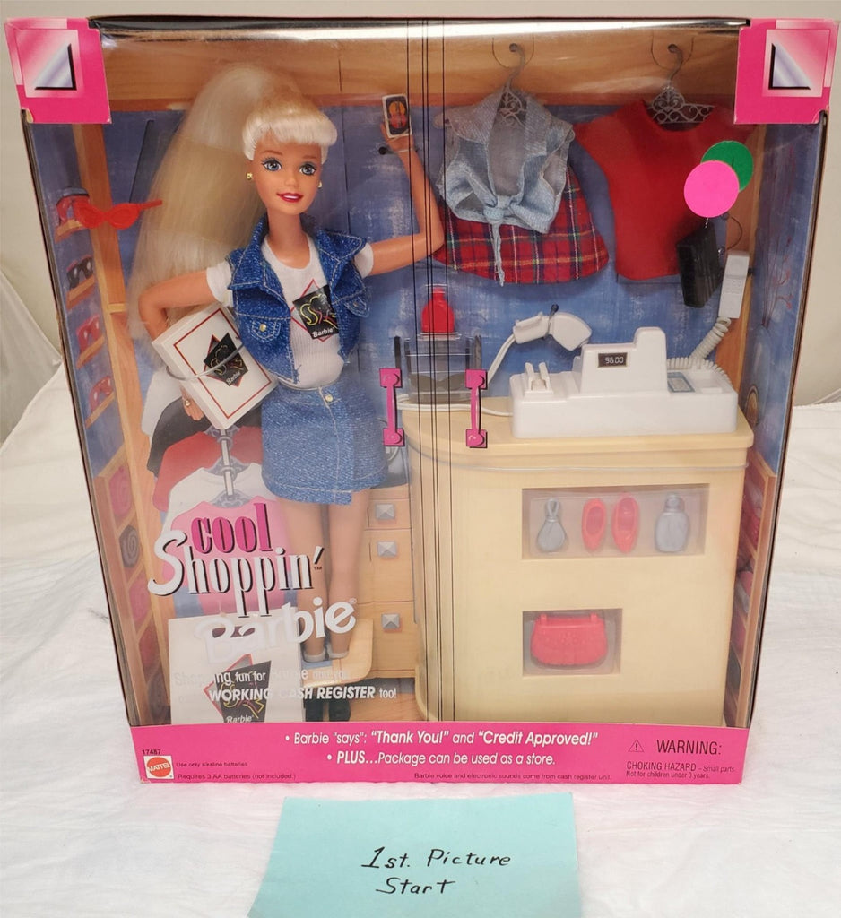 1997 Cool Shoppin Barbie Doll w/ Cash Register  Mattel #17487 Store Theme