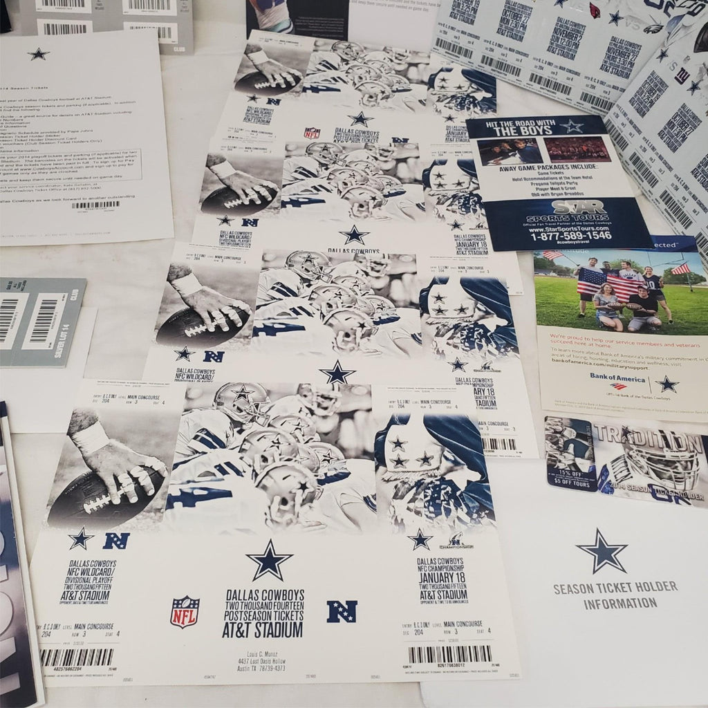 Dallas Cowboys 2014 Season Tickets Collection