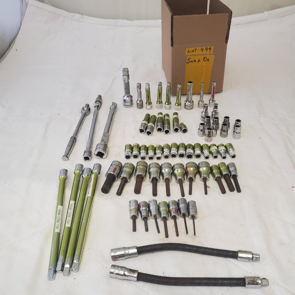 Lot of Snap-On Drive Extensions & Torque Sockets & Other Tools LOT 499