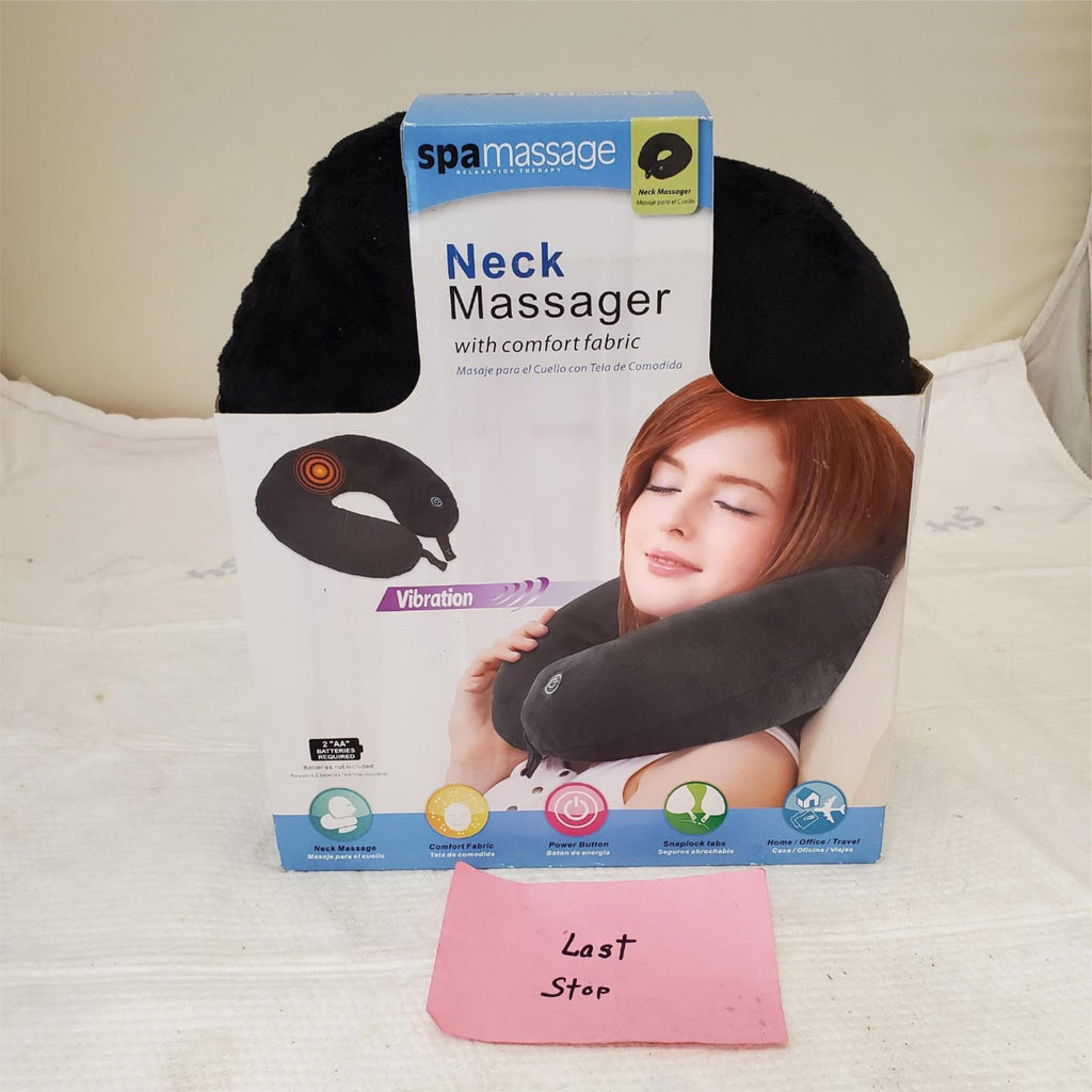 Spa Massage Black Neck Wrap Massager With Comfort Fabric