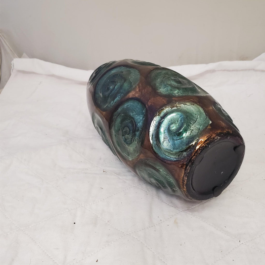 14" Heather Ann Creations Tinsley Foiled & Lacquered Table Vase