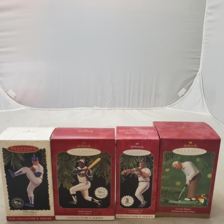 Hallmark Keepsake Nolan Ryan Hank Aaron: At the Ballpark & More Ornaments
