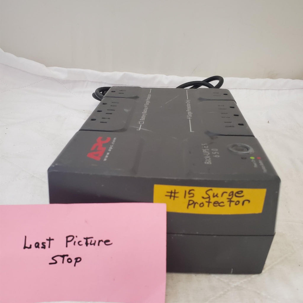APC Back Up UPS ES 650 120V BE650R Surge Protected #15 (NO BATTERY INCLUDED)