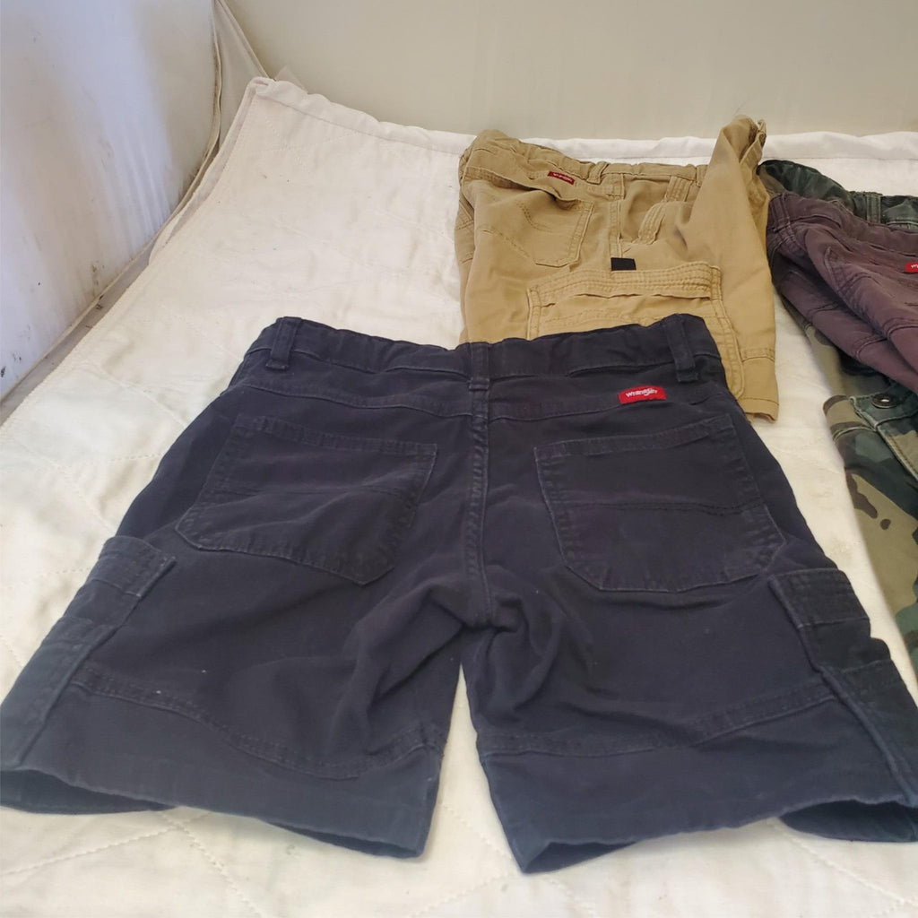 Lot of 5 Wrangler Boys Cargo Bermuda Shorts Size 12, 10