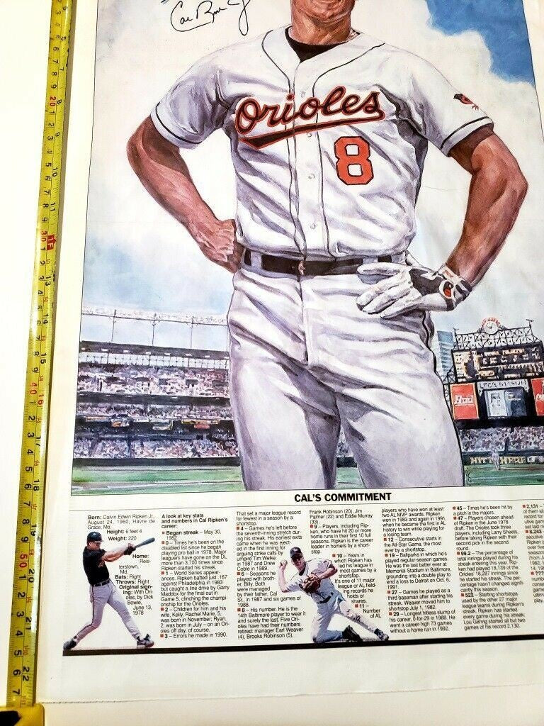 Cal Ripken, Jr. 2131 Consecutive Games Played 1982 - 1995 Cal's Poster