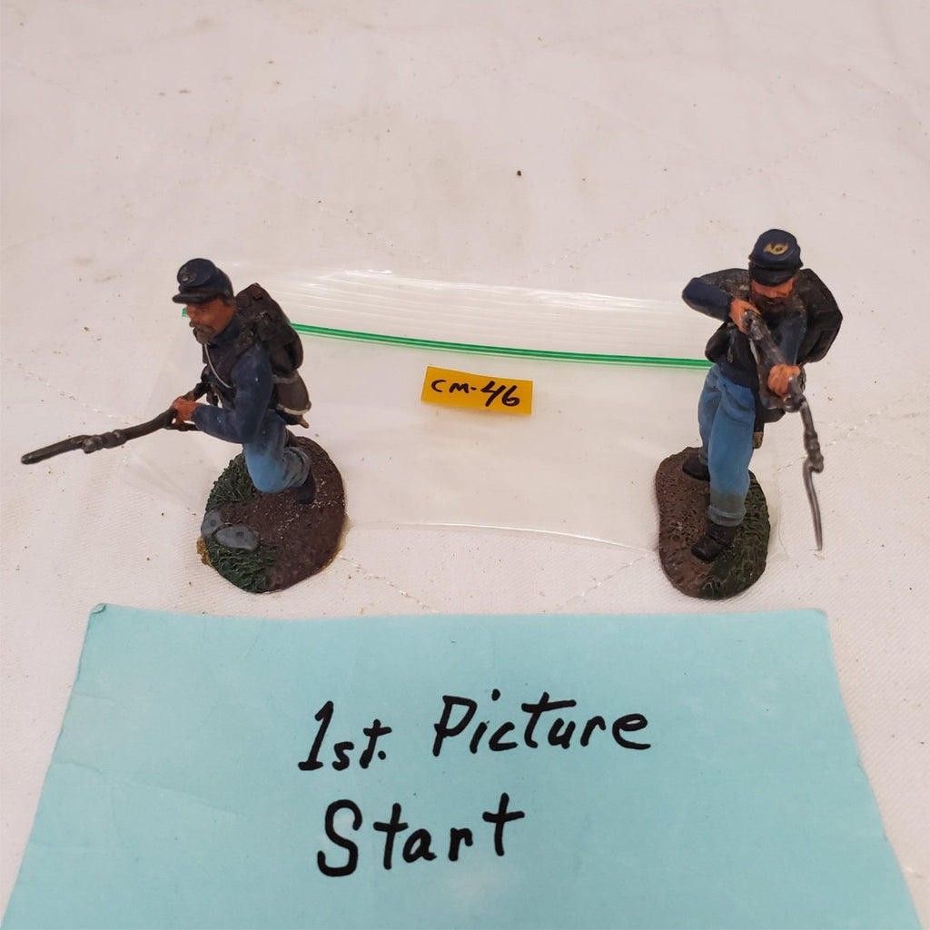 American Civil War Union Infantry Soldiers Aiming Mounted CM-46