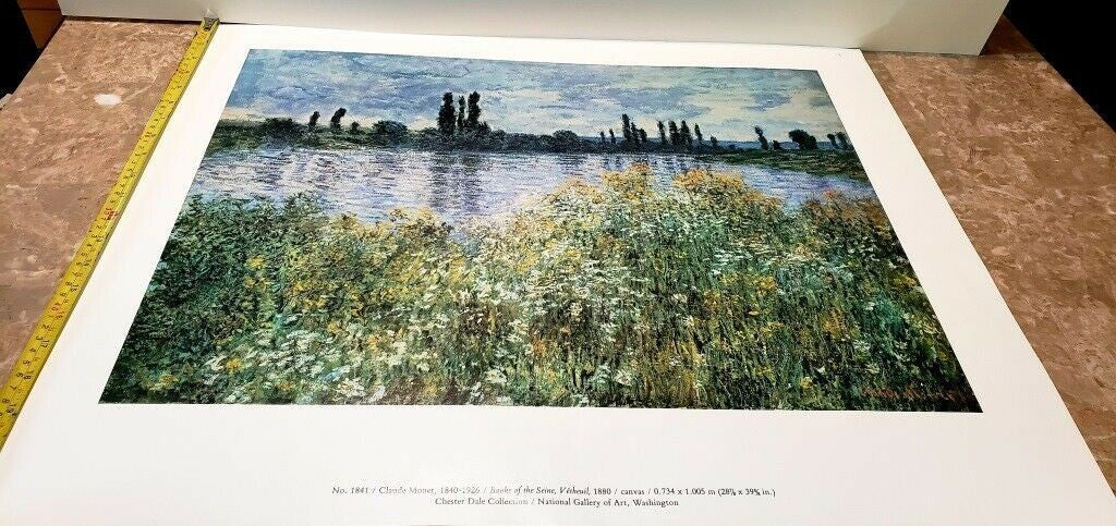 Claude Monet "Banks of the Seine, Vetheuil" 1880 Giclee Fine Art Print