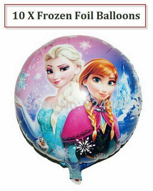 10X Disney Frozen Elsa Foil Birthday Balloons Party Anna Wedding Decoration Lot