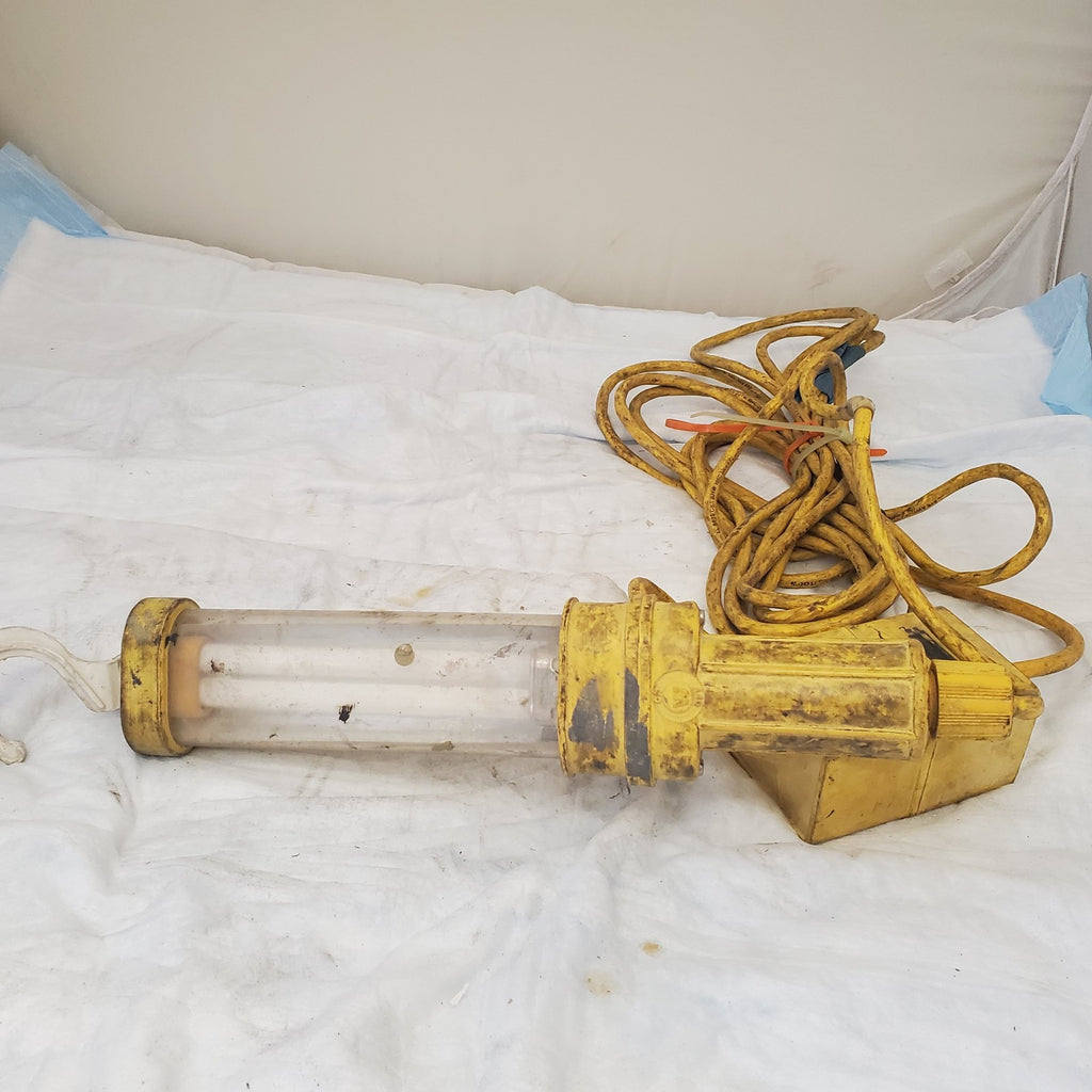 Vintage Fluorescent Hand Yellow Lamp CS-1