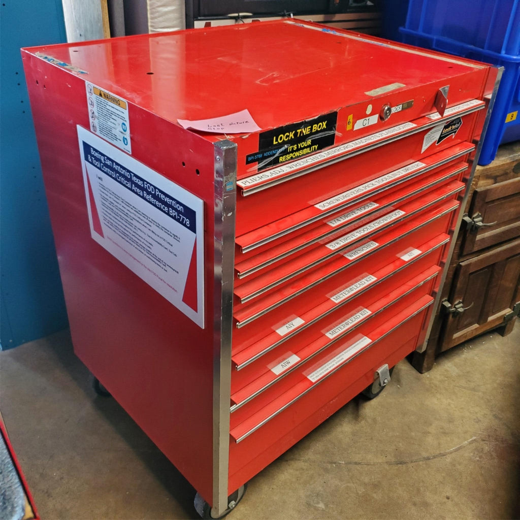 SNAP-ON 7 Drawer Single Bank Tool Box Cabinet (6)
