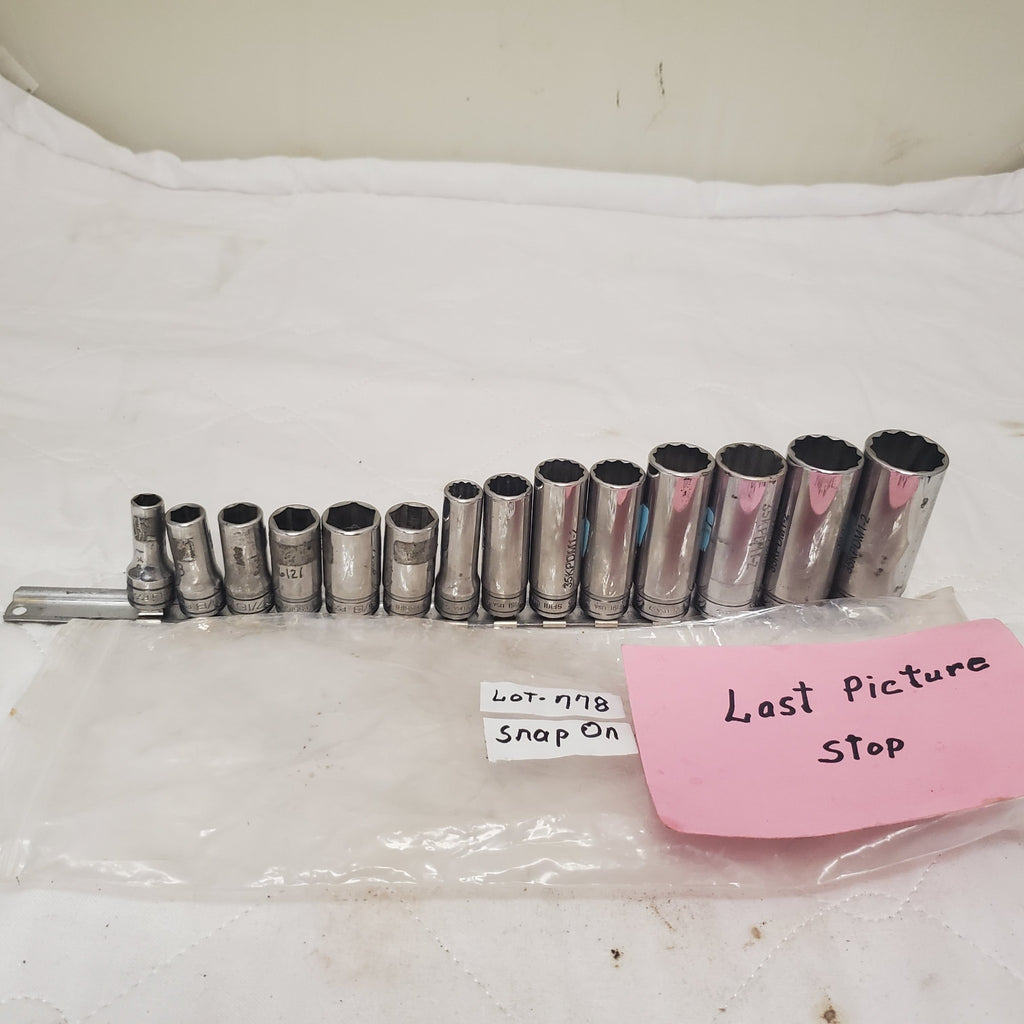 Lot of 14 Snap-On Socket Set Tools LOT-778