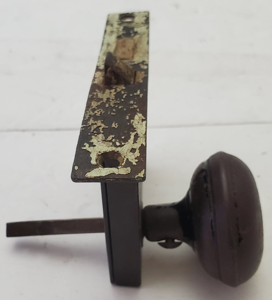 Vintage Original Antique Cast Iron Door Knob Lock
