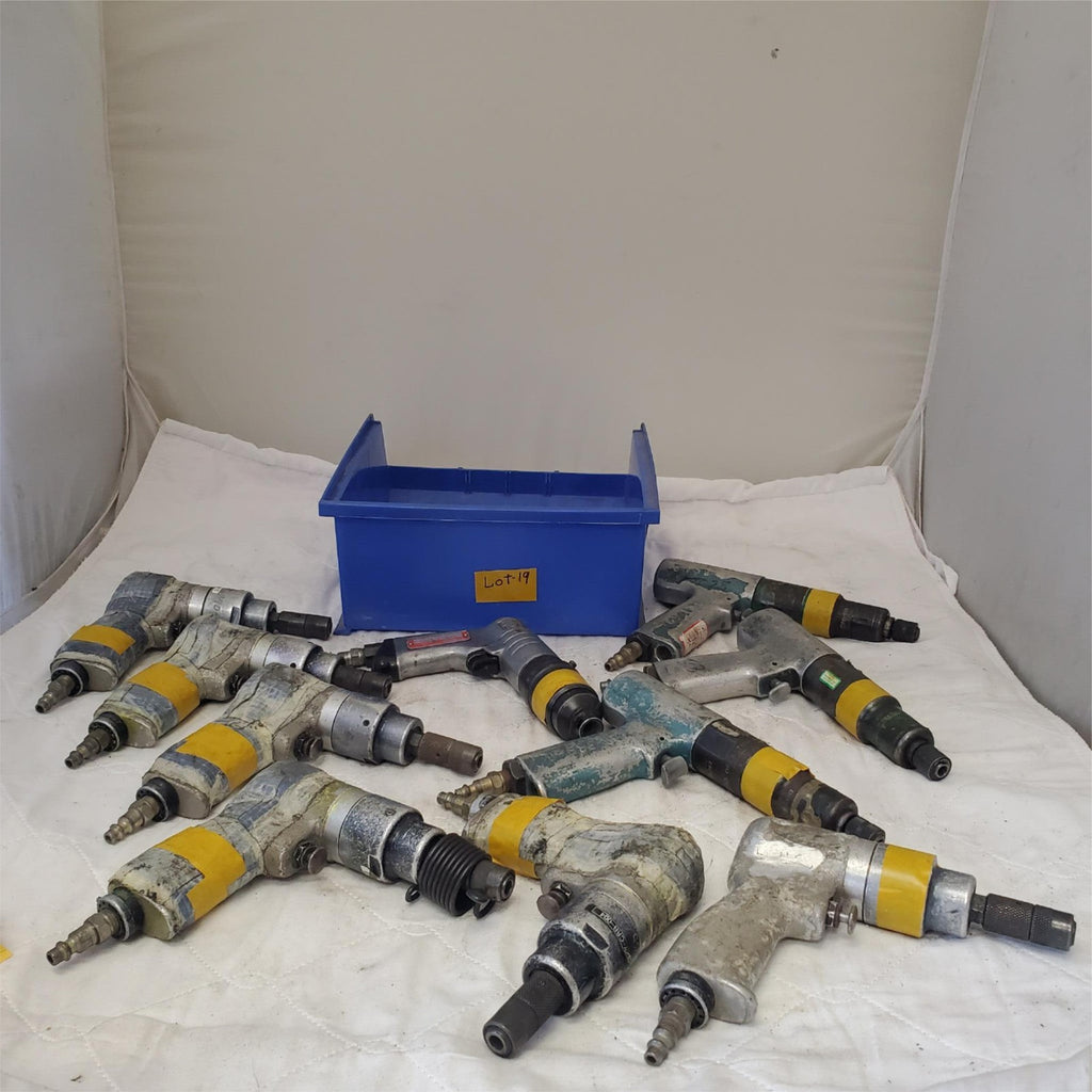 Lot of Cleco Pneumatic Screwdriver/Nutrunner & Rivet Gun Aircraft Tools Lot-19