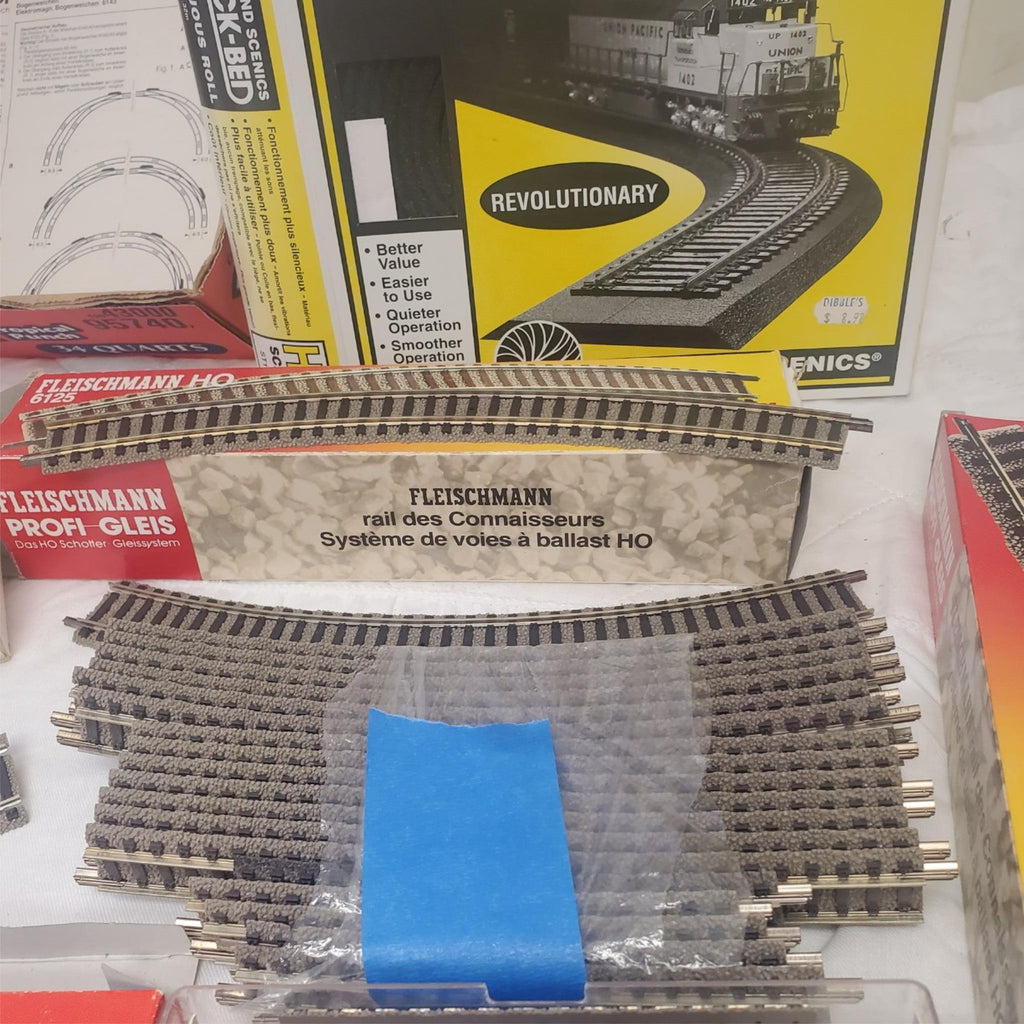 Lot of Assorted Track-Bed and Fleischmann Toy Train Track Set